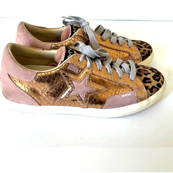 Skechers Shoes - Mark Nason Skechers Steller Winnie Sneaker Leather Pink Rose Gold Women Size 6